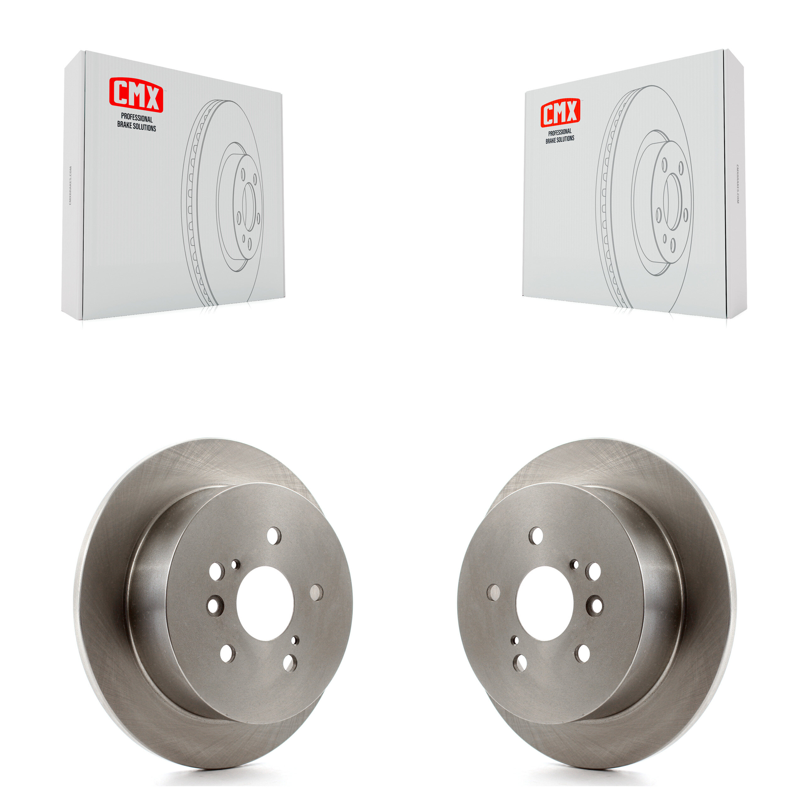 Rear Disc Brake Rotors Pair For 2004-2010 Toyota Sienna K8-100798