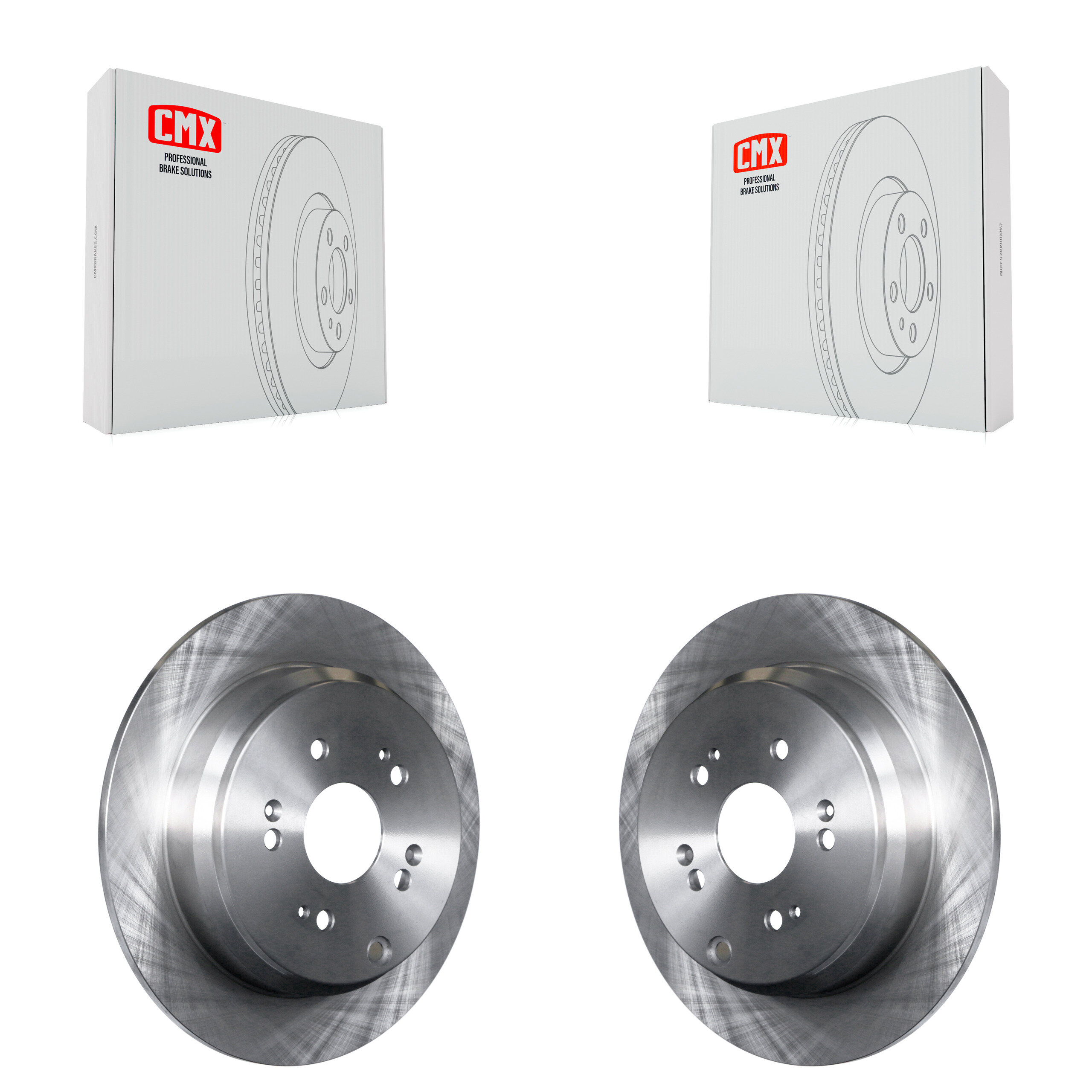 Rear Disc Brake Rotors Pair For Honda CR-V Acura RDX K8-100808