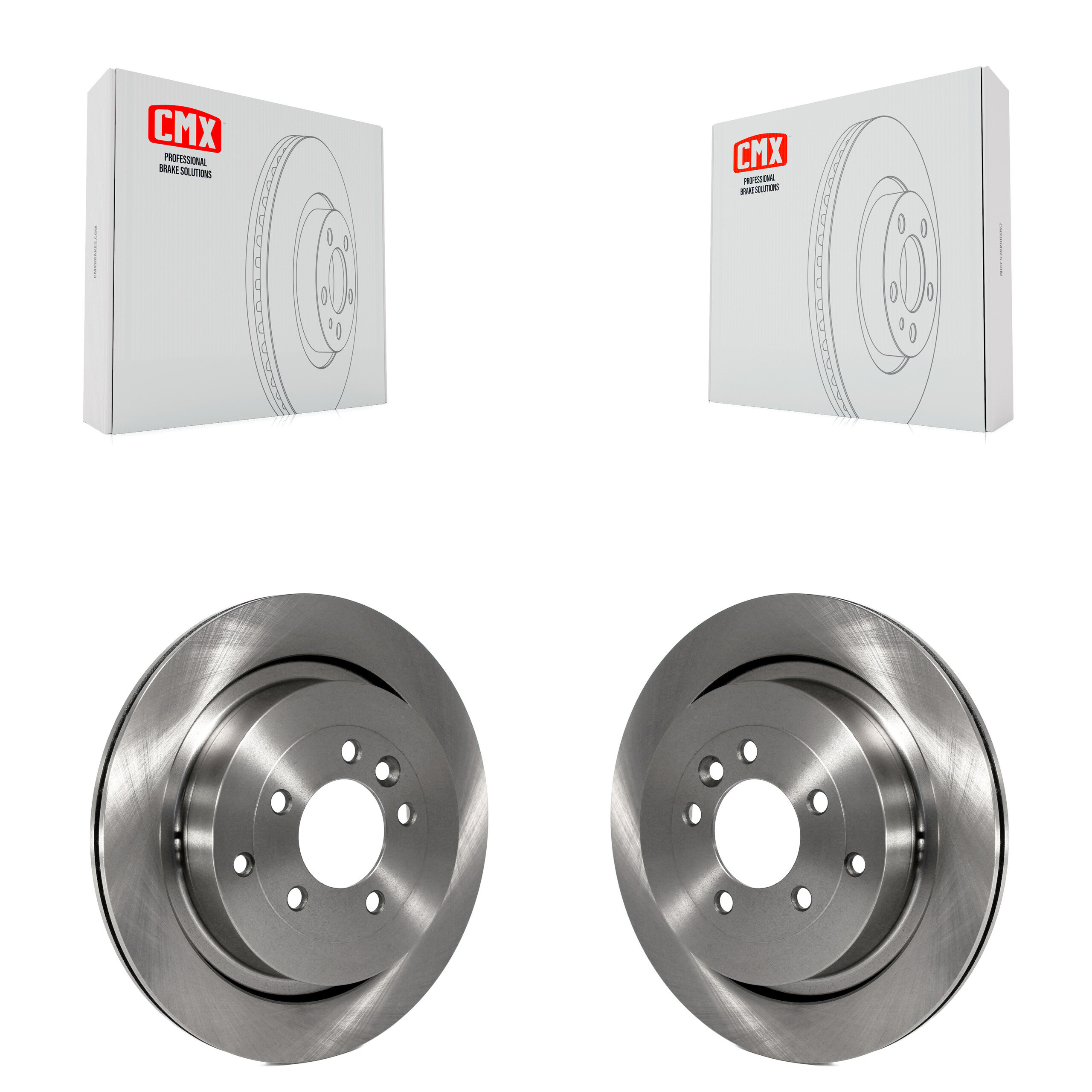 Rear Disc Brake Rotors Pair For Land Rover Range Sport LR4 LR3 K8-100817
