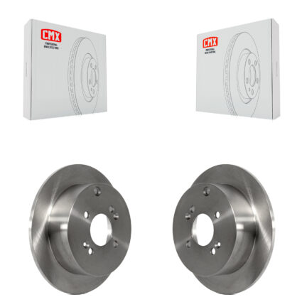 Rear Disc Brake Rotors Pair For 2006-2010 Hyundai Accent Kia Rio5 Rio K8-100831