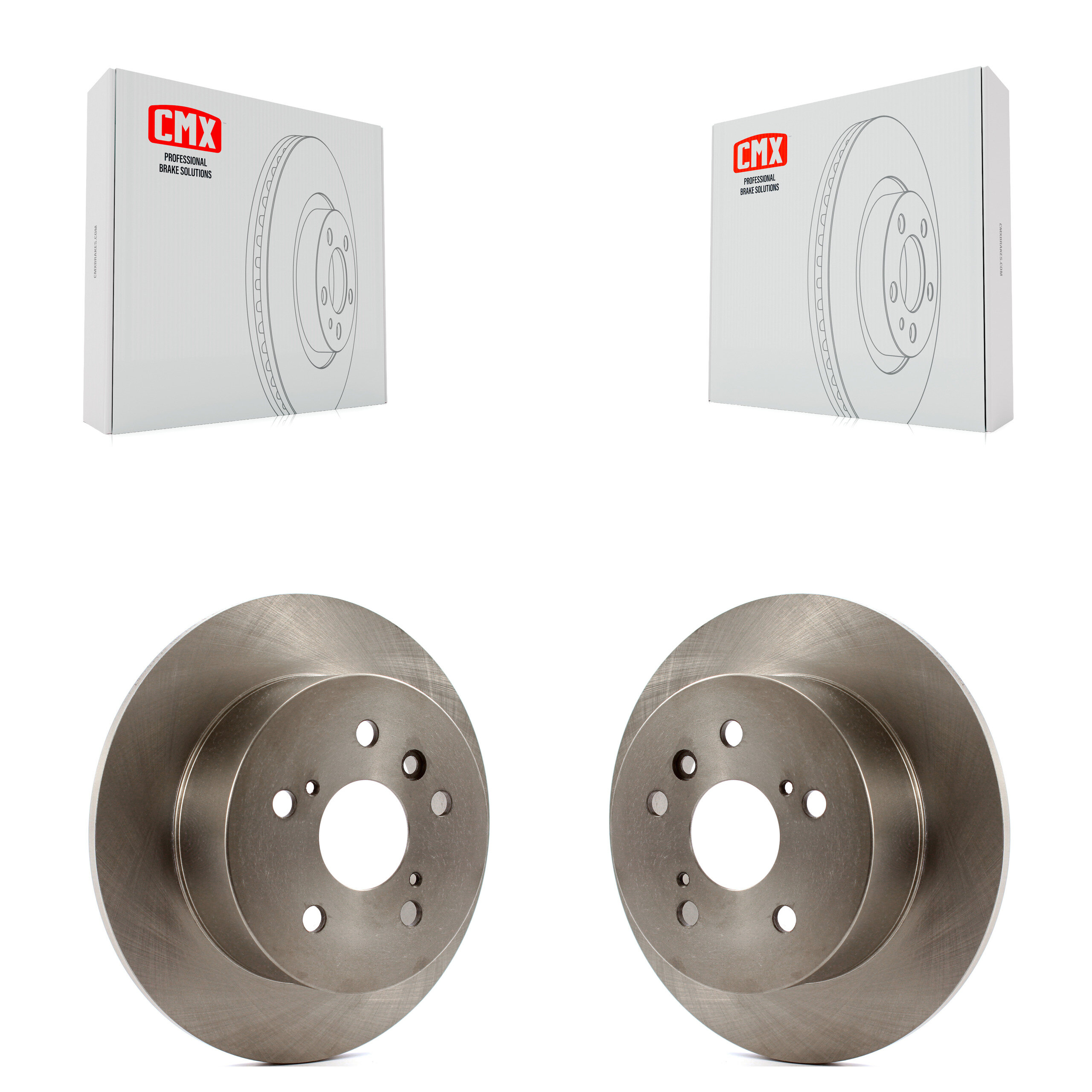 Rear Disc Brake Rotors Pair For Toyota Camry Lexus ES350 Avalon K8-100840