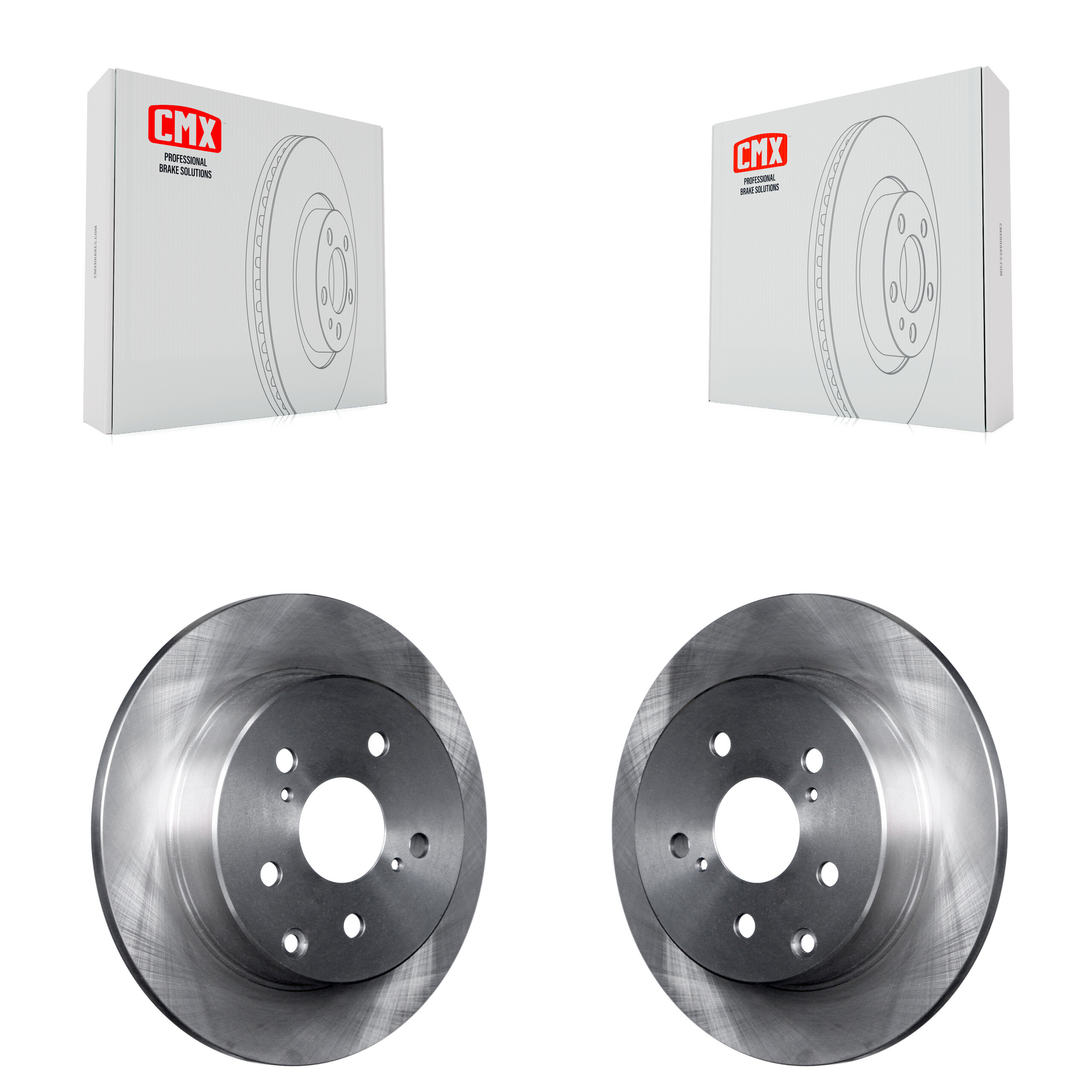Rear Disc Brake Rotors Pair For Toyota RAV4 Lexus HS250h K8-100845