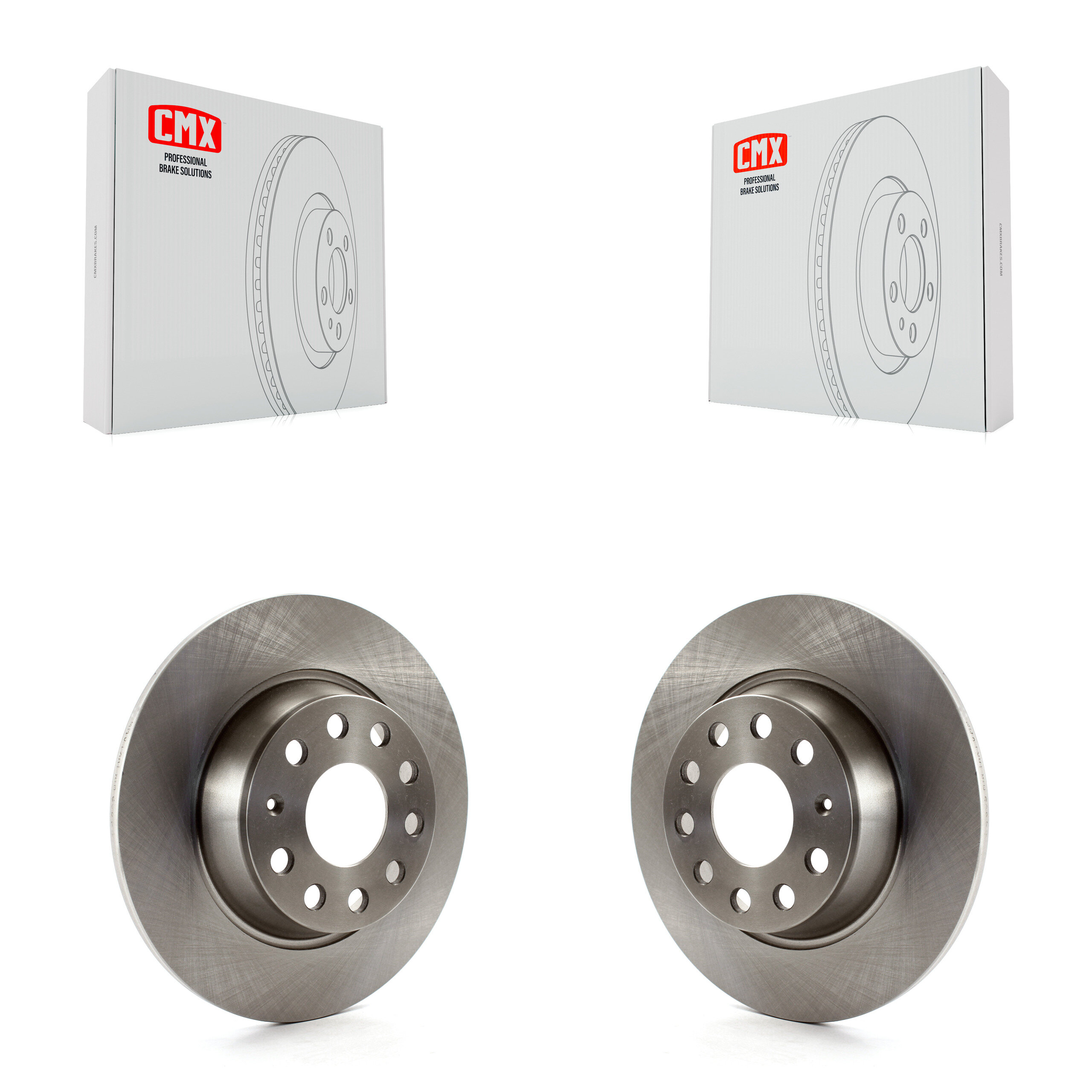 Rear Disc Brake Rotors Pair For Volkswagen Jetta GTI Passat Eos Audi A3 Quattro Golf K8-100885
