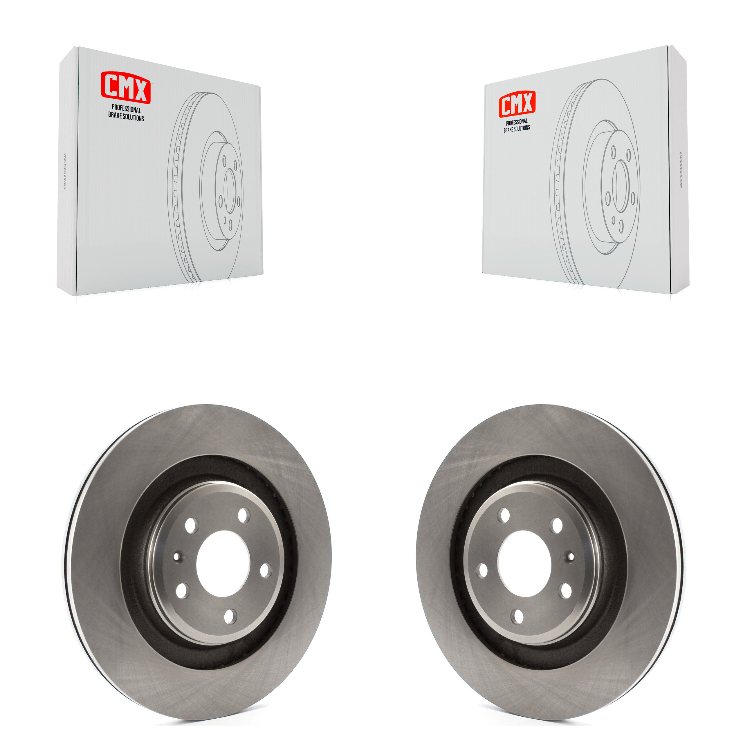 Rear Disc Brake Rotors Pair For Audi A4 Quattro S5 S4 K8-100889