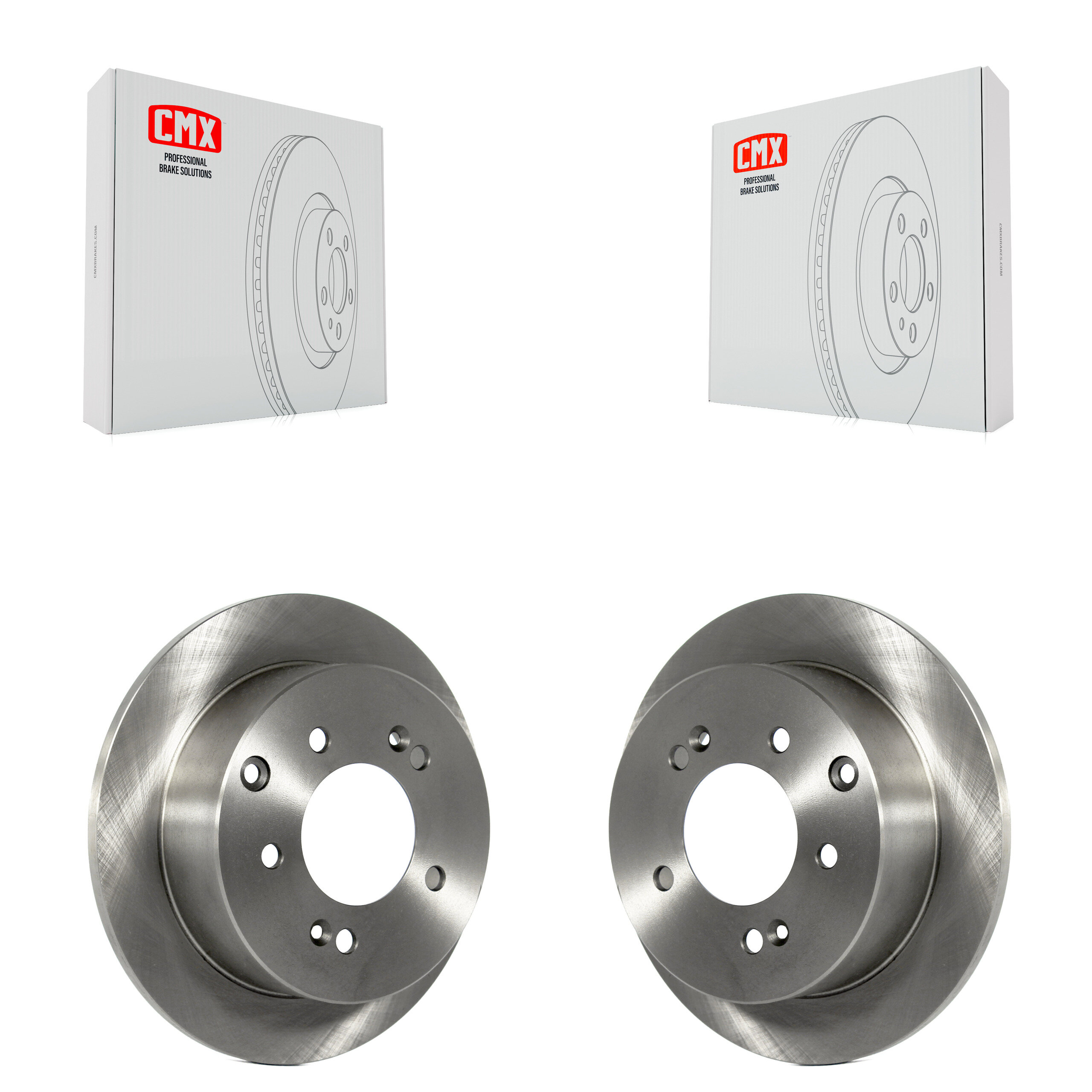 Rear Disc Brake Rotors Pair For Kia Soul Forte Koup Forte5 K8-100897