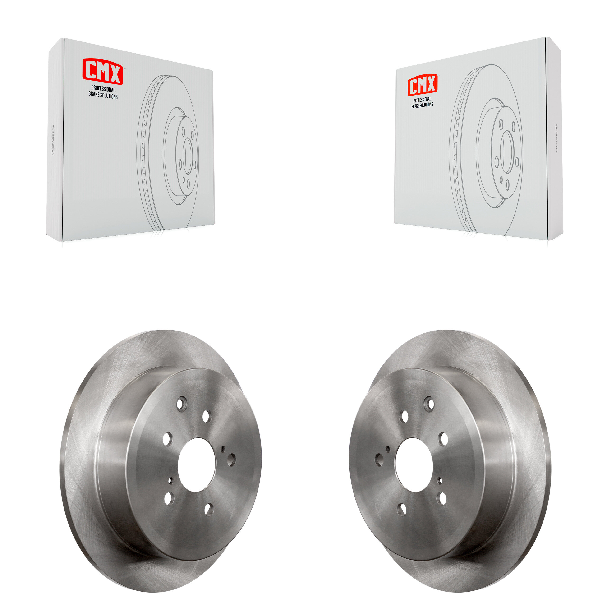Rear Disc Brake Rotors Pair For Toyota Sienna Highlander Lexus RX350 RX450h K8-100898