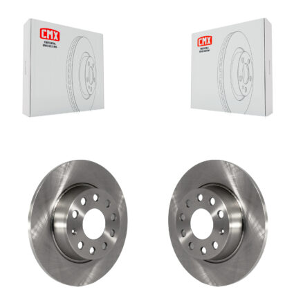 Rear Brake Rotors Pair For Volkswagen Jetta Golf Passat SportWagen Taos Audi Beetle GTI A3 K8-100906