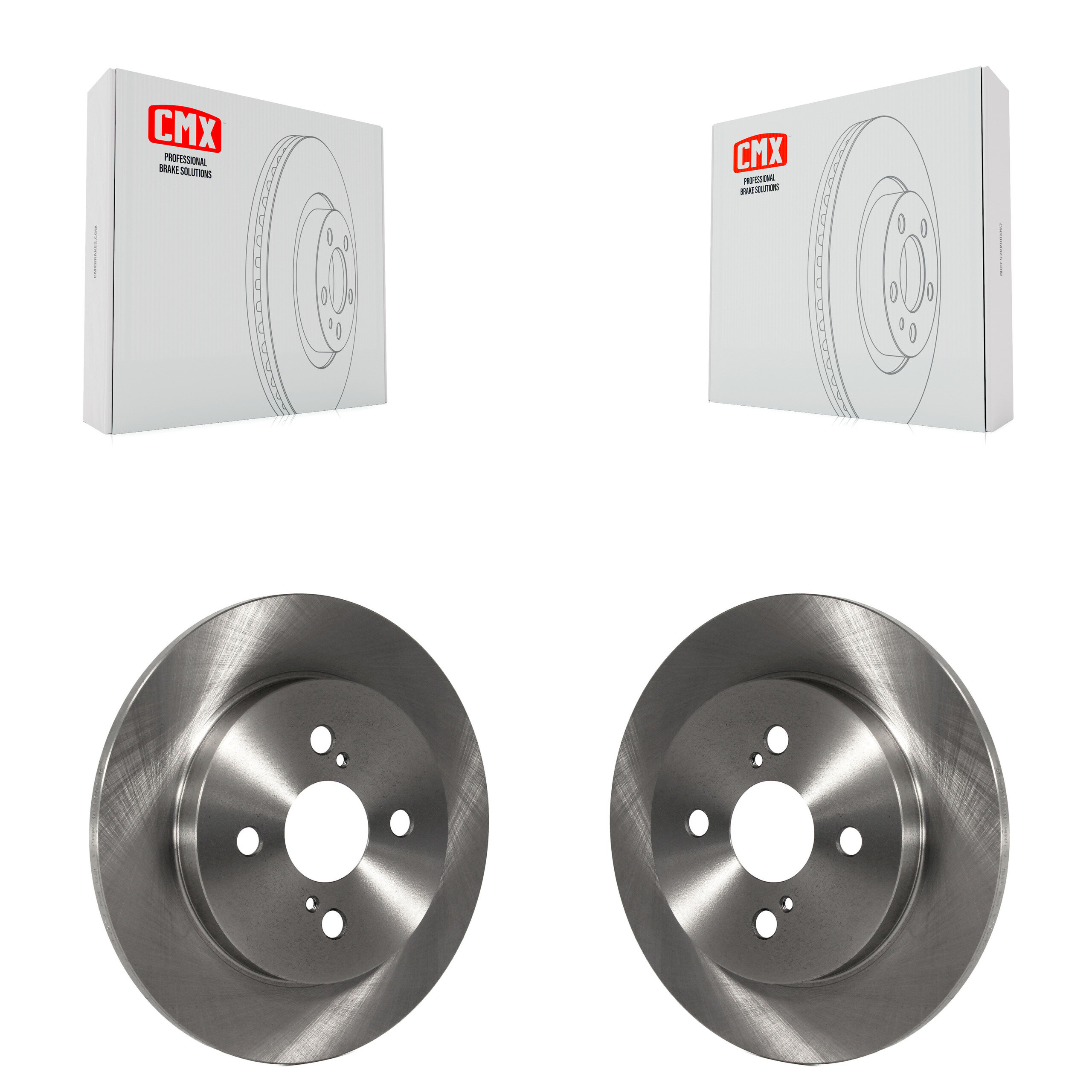 Rear Disc Brake Rotors Pair For 2012-2018 Toyota Yaris K8-100930