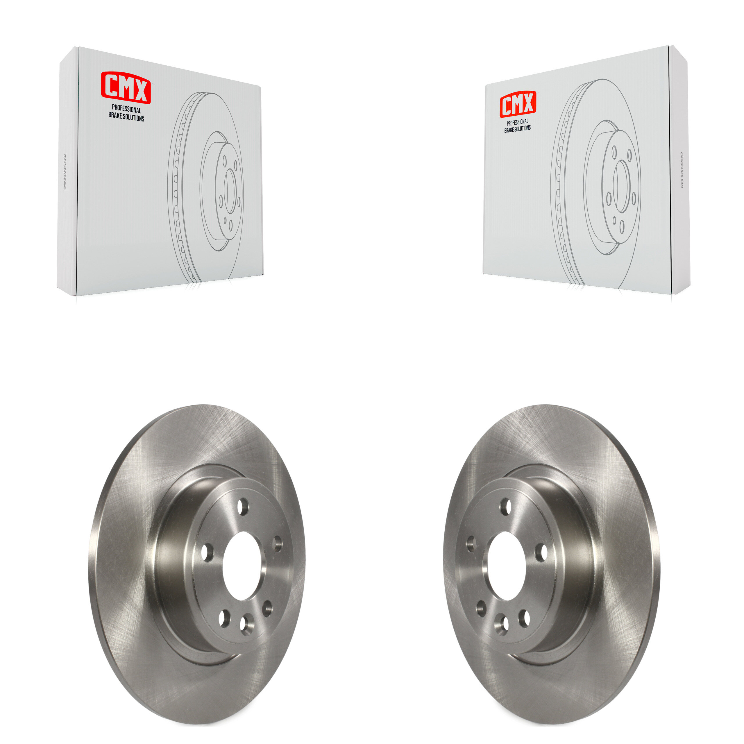 Rear Disc Brake Rotors Pair For Land Rover Discovery Sport Jaguar E-Pace K8-100945