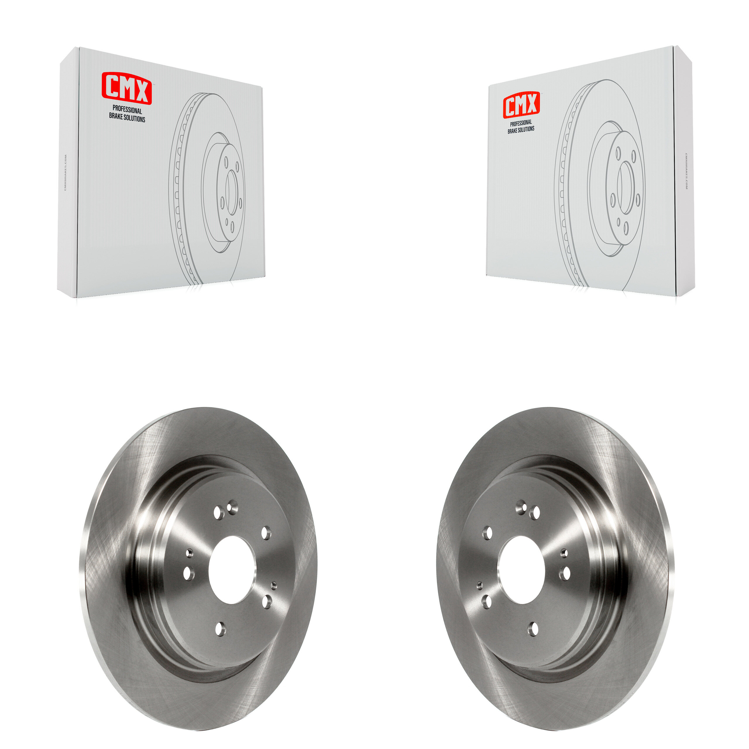 Rear Disc Brake Rotors Pair For Honda CR-V Acura TLX K8-100959