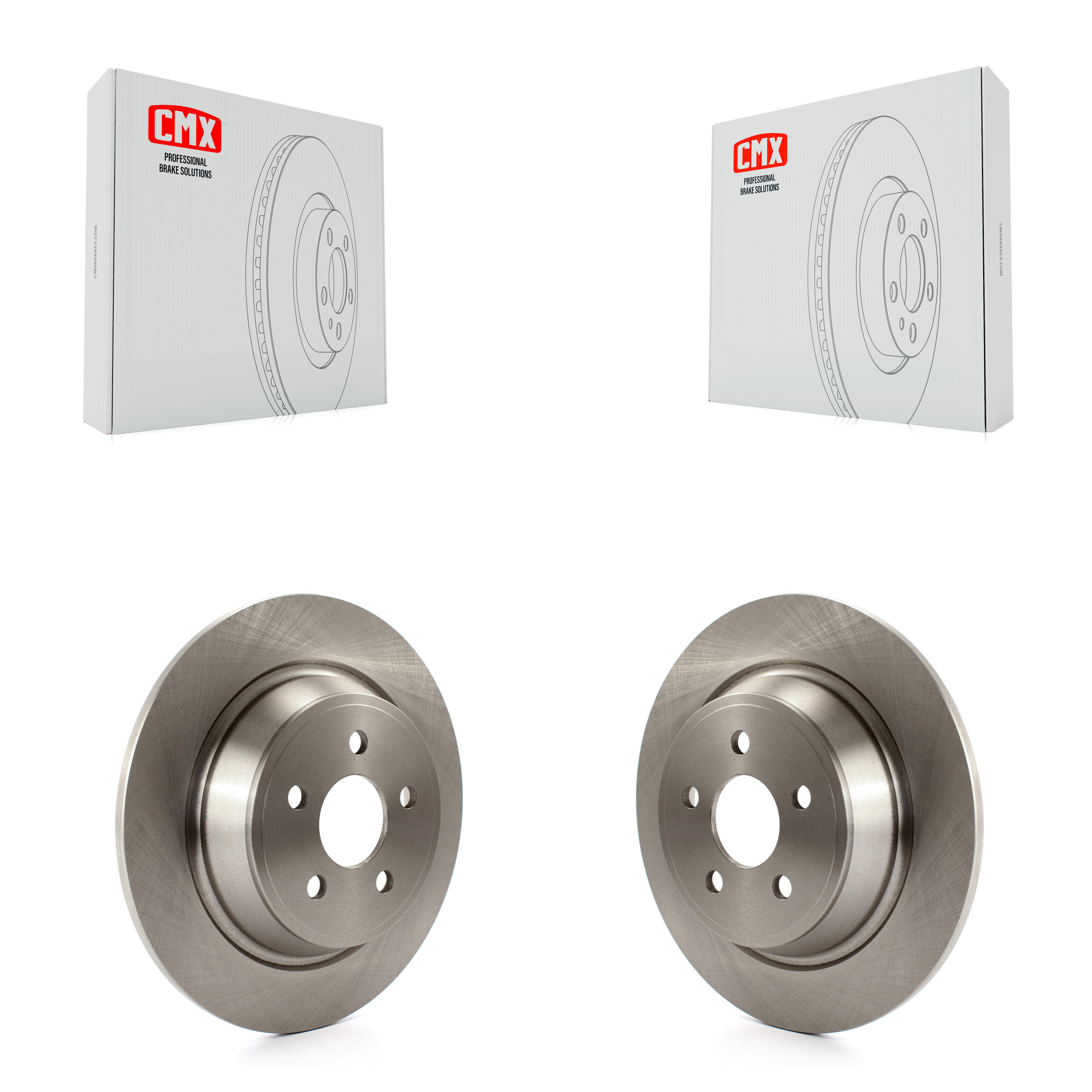 Rear Brake Rotor Pair For Ford Edge Fusion Lincoln Nautilus MKX MKZ Continental Police SSV K8-100961