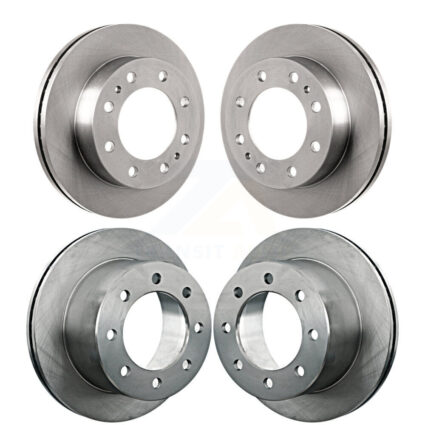Front Rear Disc Brake Rotors Kit For Chevrolet GMC Sierra 3500 Silverado HD Classic K8-100992