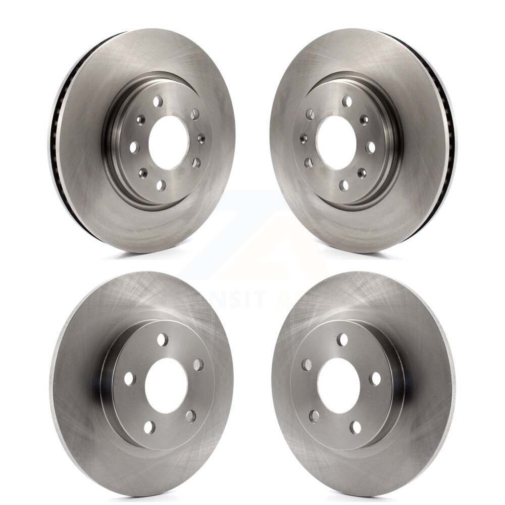 Front Rear Disc Brake Rotors Kit For 2003-2004 Cadillac Seville With Solid Rotor K8-100997