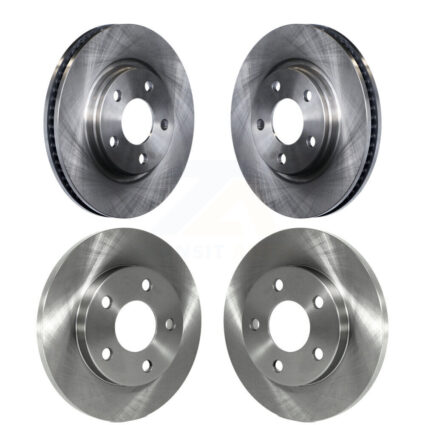 Front Rear Disc Brake Rotors Kit For Buick LaCrosse Pontiac Grand Prix Allure K8-101003