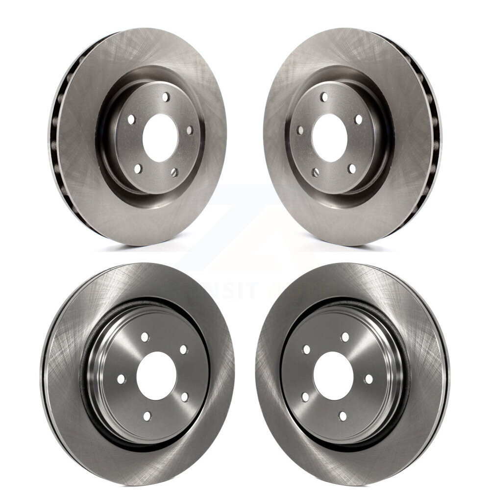 Front Rear Brake Rotors Kit For Cadillac XLR Naturally Aspirated With Heavy Duty Brakes K8-101006