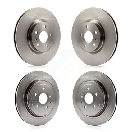 Front Rear Disc Brake Rotors Kit For Cadillac CTS With Heavy Duty Brakes K8-101037