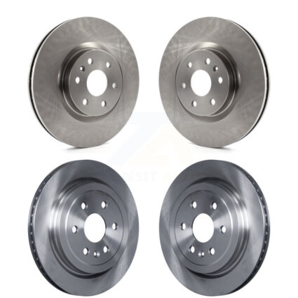 Front Rear Disc Brake Rotors Kit For Cadillac SRX Saab 9-4X K8-101049