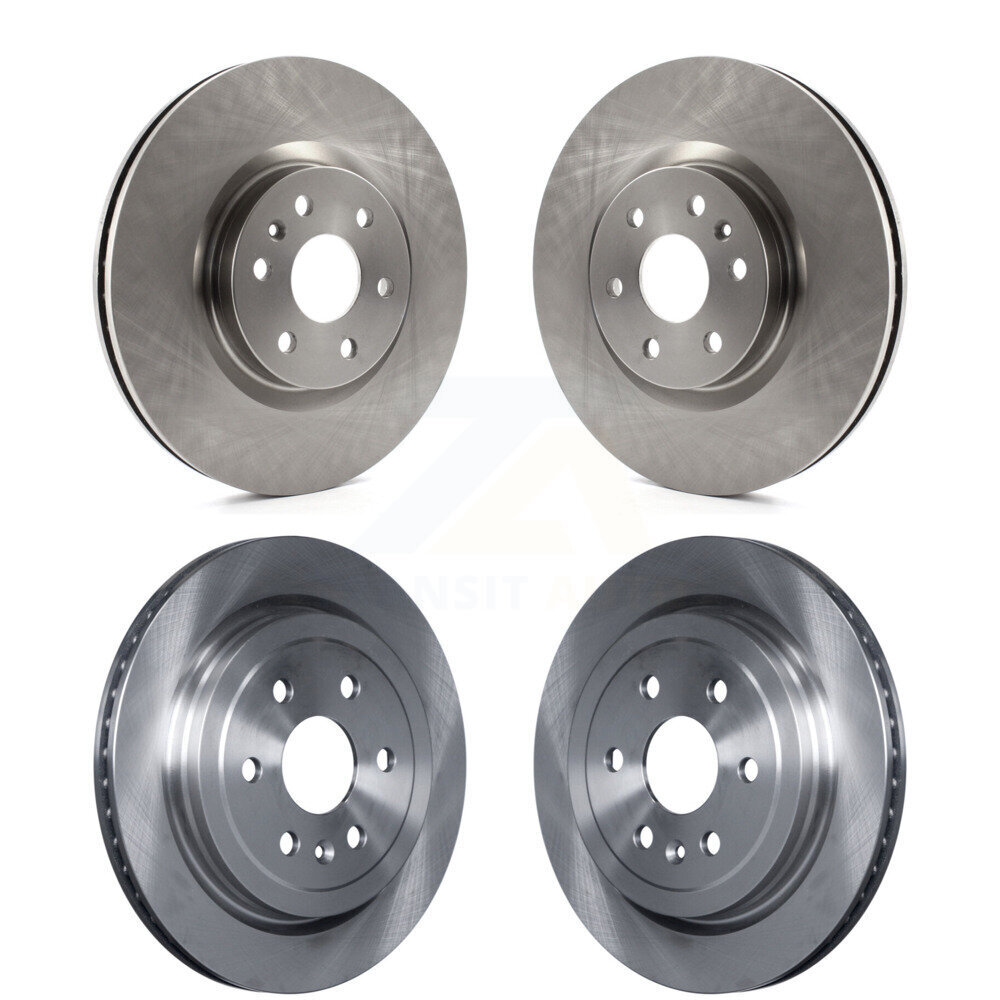 Front Rear Disc Brake Rotors Kit For Cadillac SRX Saab 9-4X K8-101049