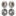 Front Rear Disc Brake Rotors Kit For Chevrolet HHR With Dual Piston Caliper K8-101053
