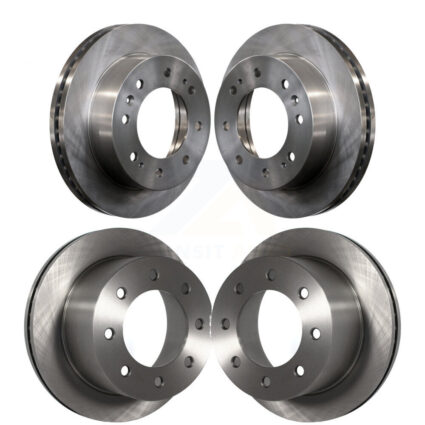 Front Rear Disc Brake Rotors Kit For 2011-2019 GMC Sierra 3500 HD Chevrolet Silverado K8-101058