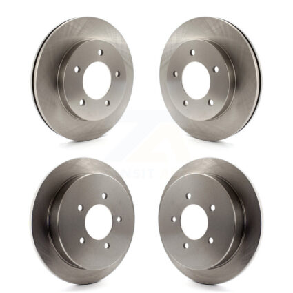 Front Rear Disc Brake Rotors Kit For Ford F-150 4WD K8-101079