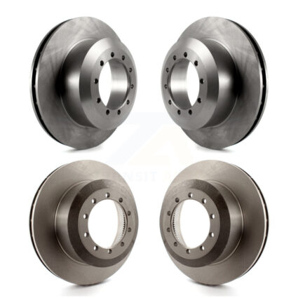 Front Rear Disc Brake Rotors Kit For Ford F-53 Motorhome Chassis F-59 Commercial Stripped K8-101091