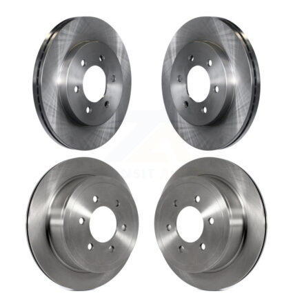 Front Rear Disc Brake Rotors Kit For Ford F-150 Lincoln Mark LT 4WD K8-101111