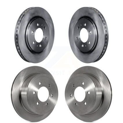Front Rear Disc Brake Rotors Kit For 2010-2011 Ford F-150 With 6 Lug Wheels K8-101127