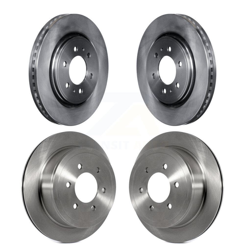 Front Rear Disc Brake Rotors Kit For 2010-2011 Ford F-150 With 6 Lug Wheels K8-101127