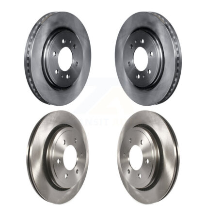 Front Rear Disc Brake Rotors Kit For 2015-2017 Ford F-150 With Electric Parking K8-101130