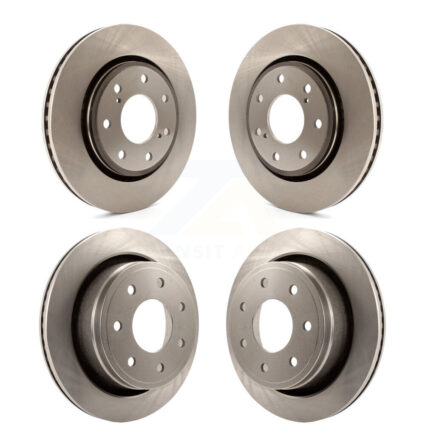 Front Rear Disc Brake Rotors Kit For 2012-2014 Ford F-150 With 7 Lug Wheels K8-101141