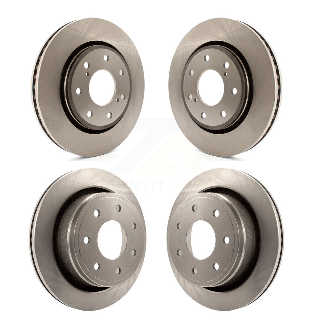 Front Rear Disc Brake Rotors Kit For 2012-2014 Ford F-150 With 7 Lug Wheels K8-101141