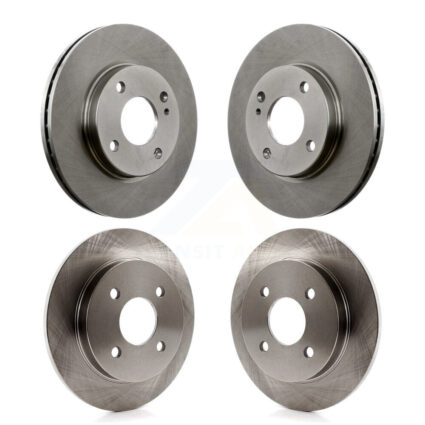 Front Rear Disc Brake Rotors Kit For Ford Fiesta K8-101143