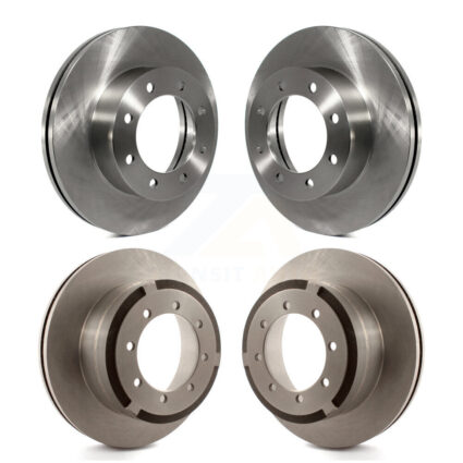 Front Rear Disc Brake Rotors Kit For Ford F-350 Super Duty F-250 F-450 K8-101152