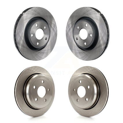 Front Rear Disc Brake Rotors Kit For 2022 Jeep Grand Cherokee WK With Vented K8-101212