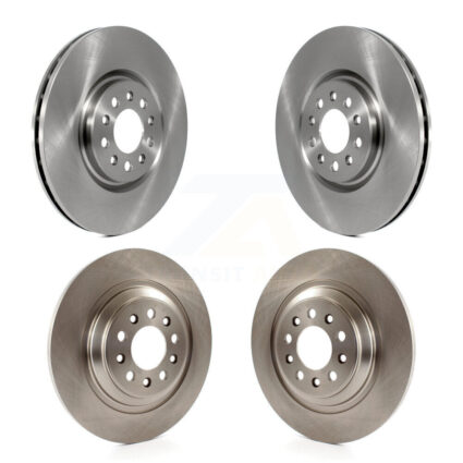 Front Rear Disc Brake Rotor Kit For 2014-2023 Jeep Cherokee With Dual Piston Caliper K8-101223