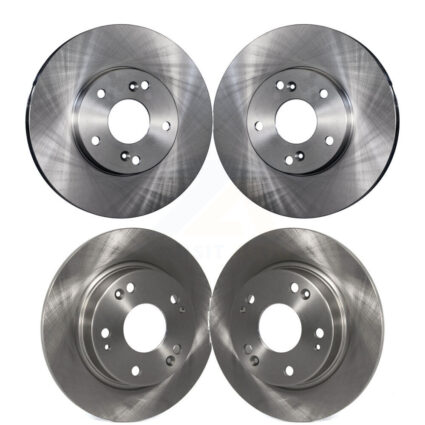 Front Rear Disc Brake Rotors Kit For Honda Civic Acura CSX ILX K8-101271