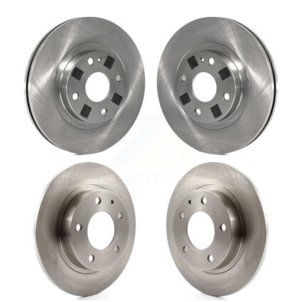 Front Rear Brake Rotors Kit For Mazda Protege 2.0L with Disc rear brakes With 4 Lug Wheels K8-101293