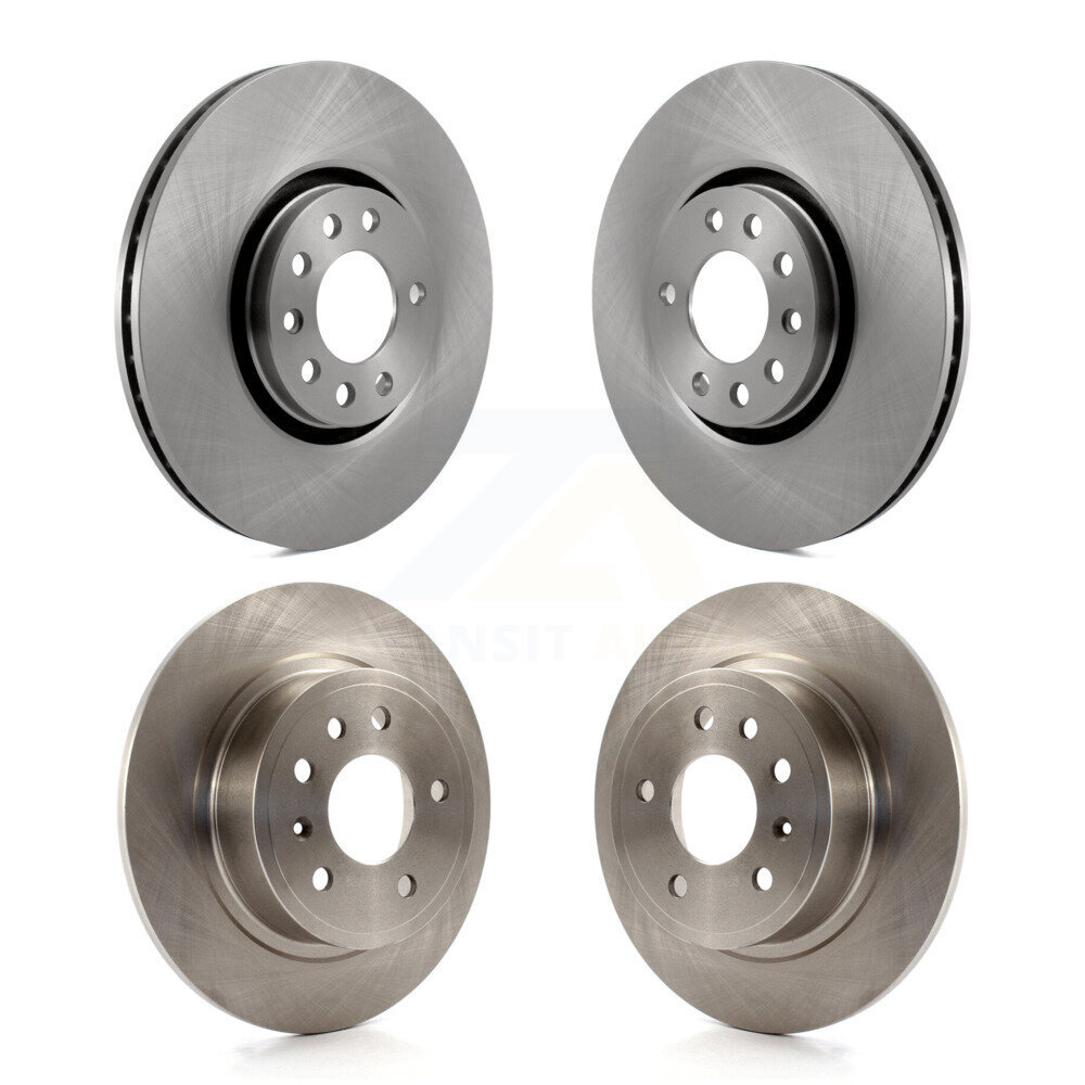 Front Rear Disc Brake Rotors Kit For 2000-2001 Saab 9-5 With 308mm Diameter Rotor K8-101320