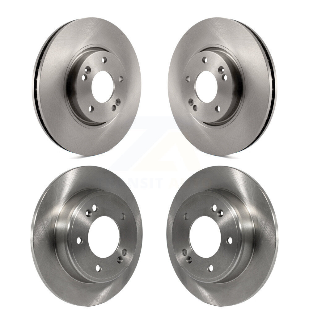 Front Rear Disc Brake Rotors Kit For Kia Forte Hyundai Veloster Forte5 Koup K8-101449