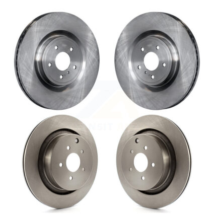 Front Rear Disc Brake Rotors Kit For 2009-2013 INFINITI FX50 With Dual Piston Caliper K8-101544