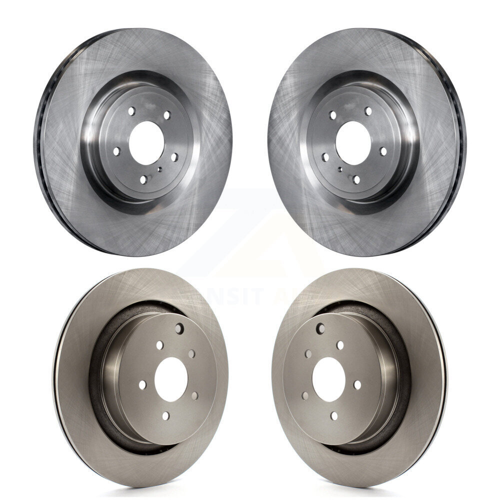 Front Rear Disc Brake Rotors Kit For 2009-2013 INFINITI FX50 With Dual Piston Caliper K8-101544