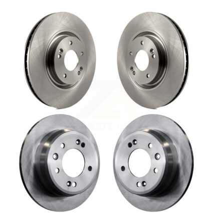 Front Rear Brake Rotors Kit For 2015 Hyundai Tucson FWD with FUEL CELL EV (FCEV) engine K8-101588