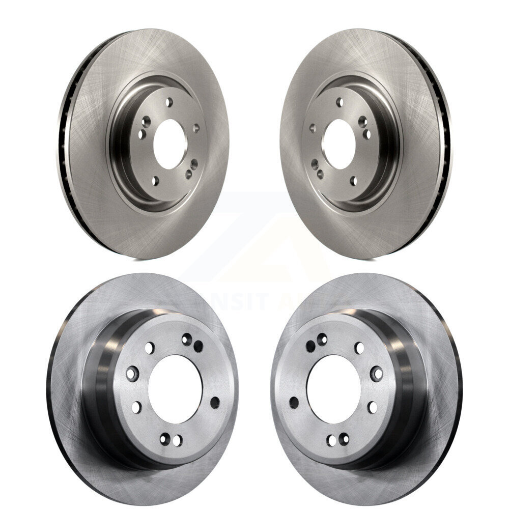 Front Rear Brake Rotors Kit For 2015 Hyundai Tucson FWD with FUEL CELL EV (FCEV) engine K8-101588