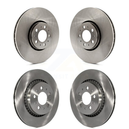 Front Rear Disc Brake Rotors Kit For 2003-2014 Volvo XC90 With 328mm Diameter Rotor K8-101616