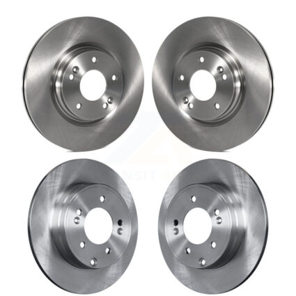 Front Rear Disc Brake Rotors Kit For Hyundai Sonata Kia Optima With Manual Parking K8-101639
