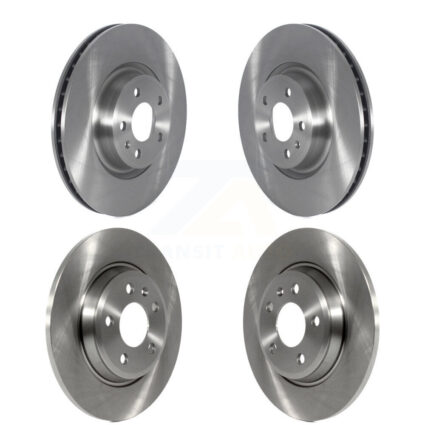 Front Rear Disc Brake Rotors Kit For 2019-2020 Audi A4 Quattro With Solid Rotor K8-101721