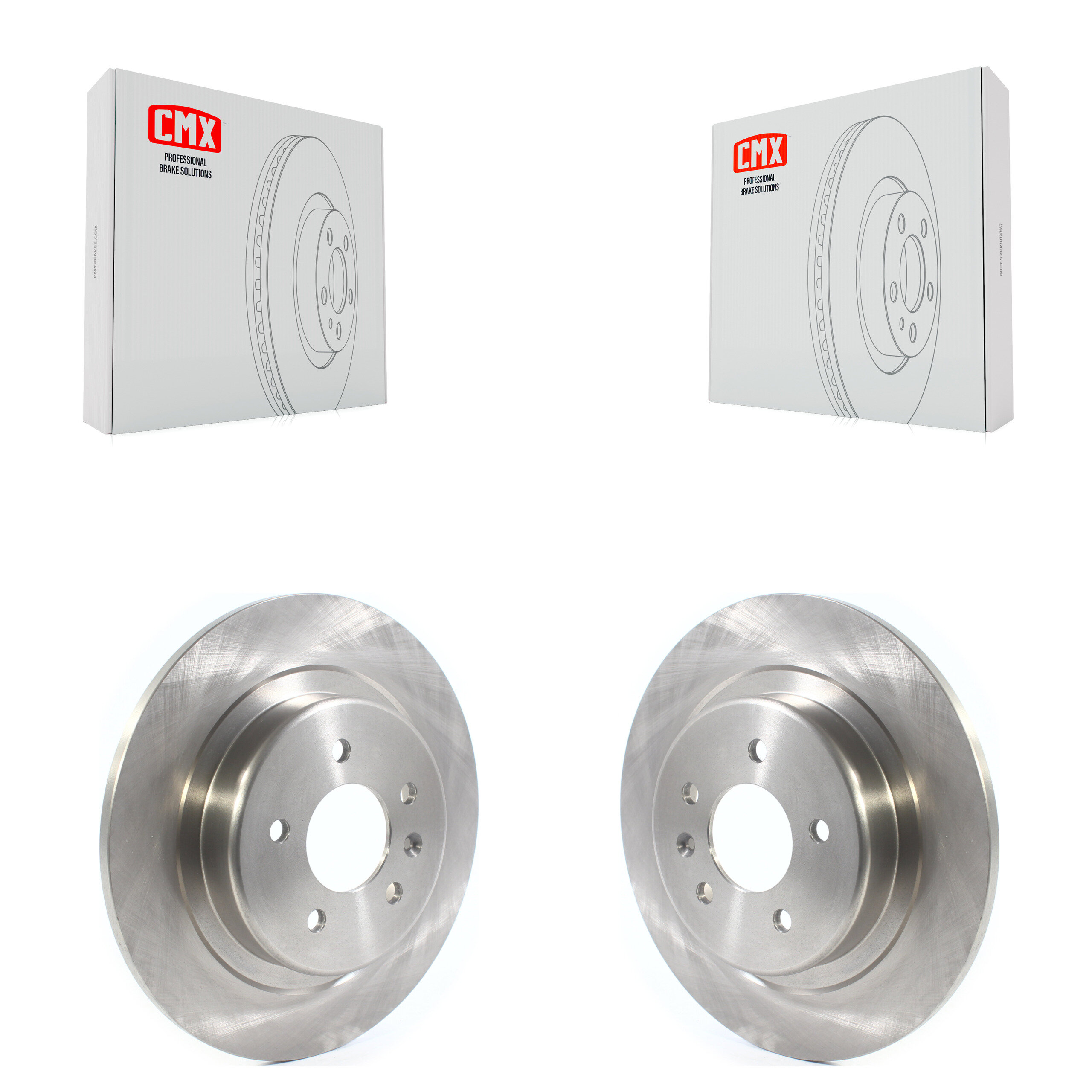 Rear Disc Brake Rotors Pair For 2016-2018 Buick Envision With 315mm Diameter Rotor K8-101777
