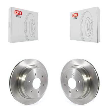 Rear Disc Brake Rotors Pair For 2016-2024 Nissan TITAN XD K8-101787