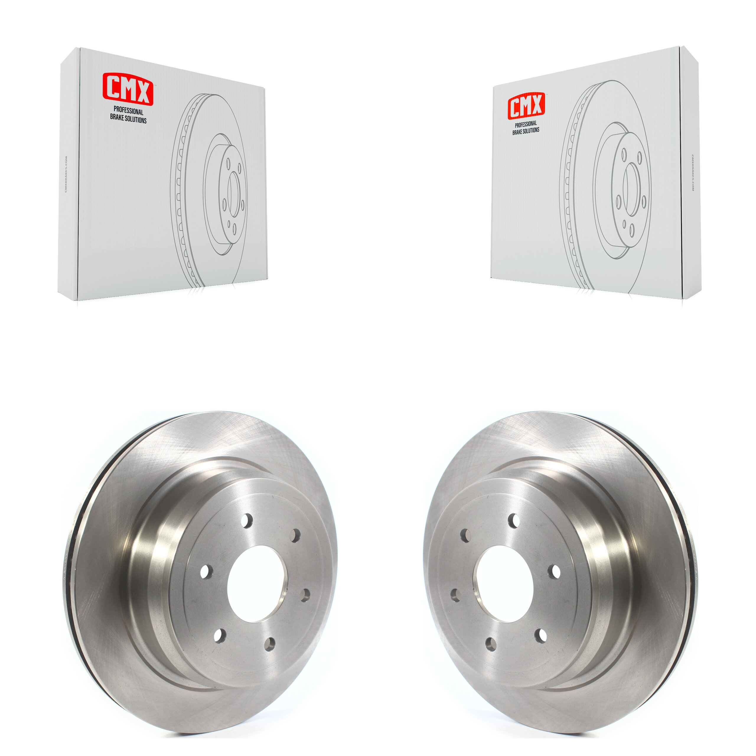 Rear Disc Brake Rotors Pair For 2016-2024 Nissan TITAN XD K8-101787